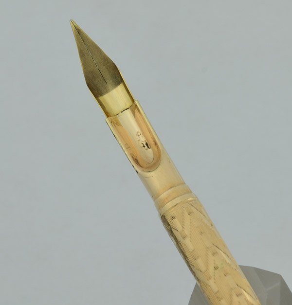 Dip Pen Holder #3 - Spiral Design with Gold Wire, Aiken Lambert